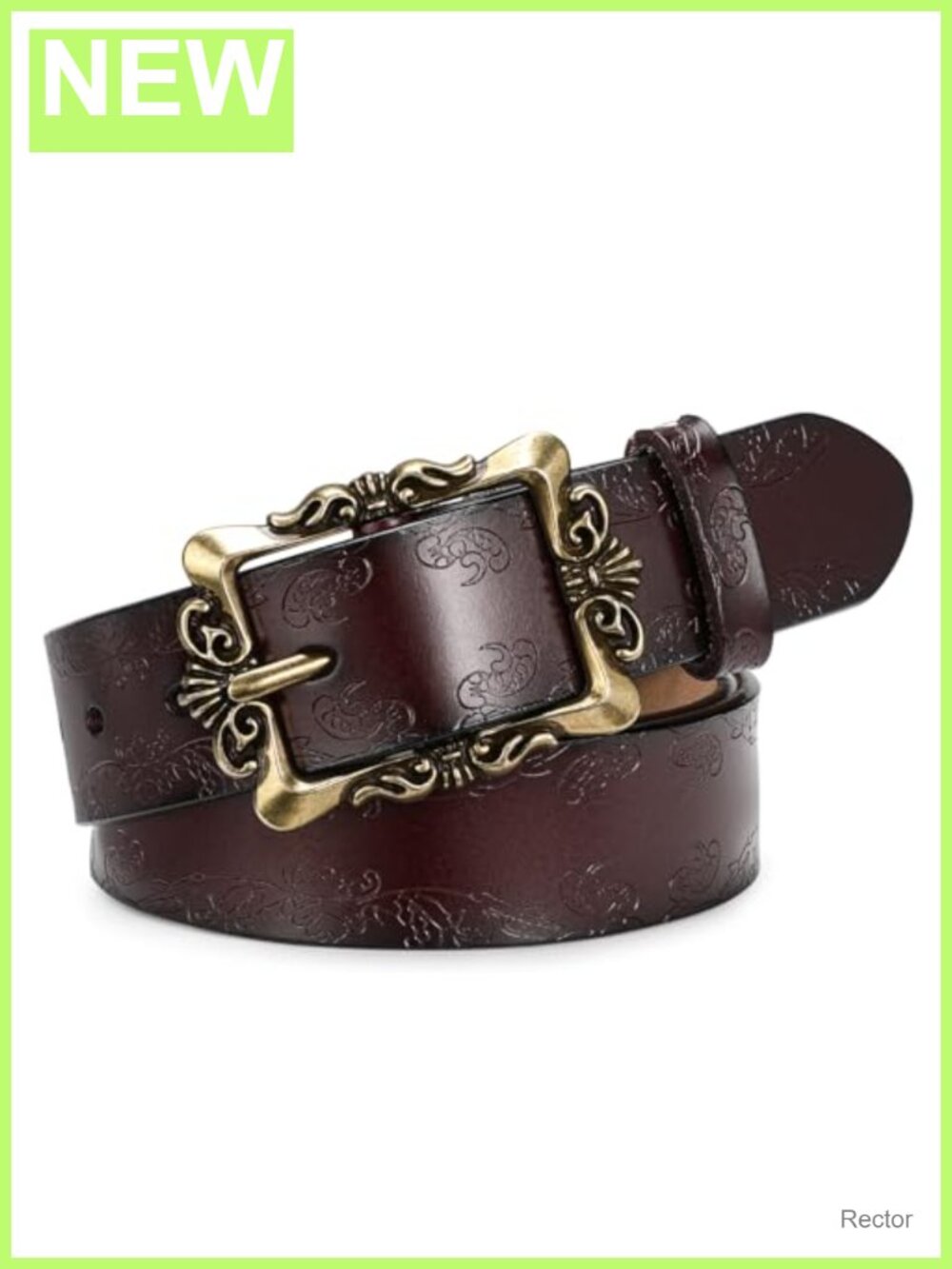 Women's Leather Belt Soft Waist Belt with Pin Buckle Adjustable